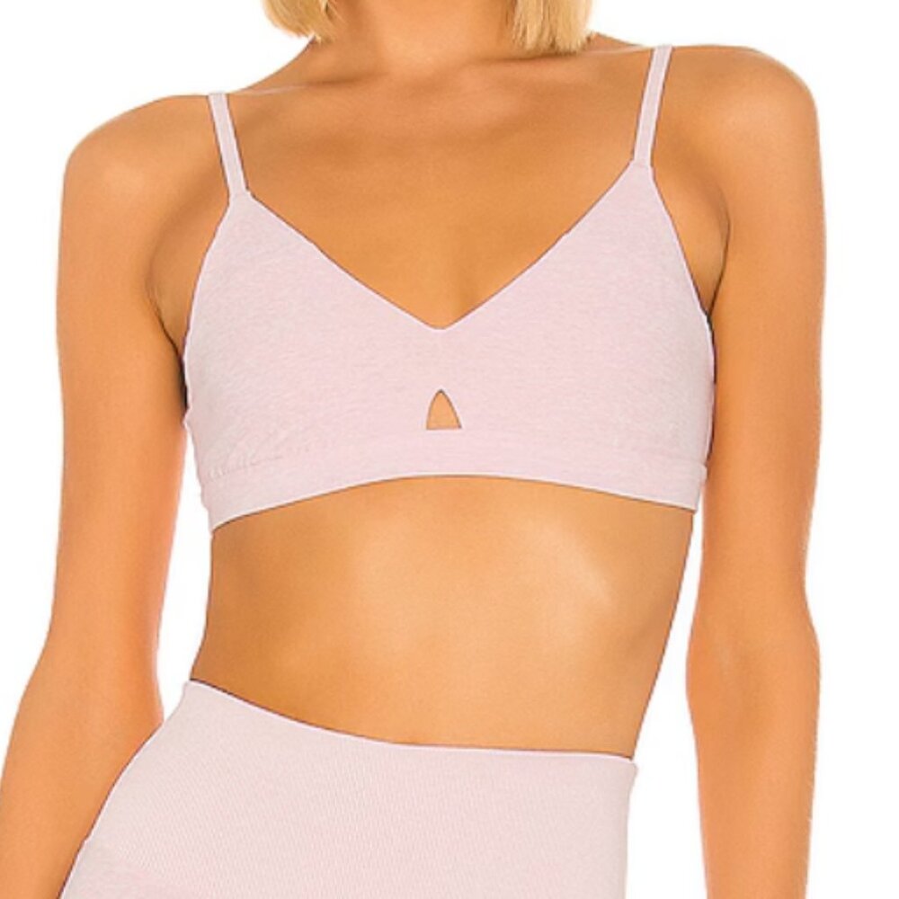 ALO YOGA Lounge Bra - Soft Pink Heather XSmall